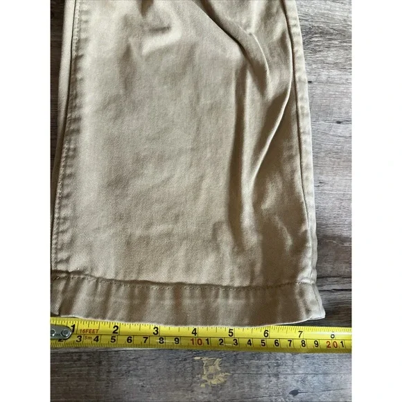 Taylor Stitch The Foundation Democratic Pants Organic Khaki Chino 34 READ Hole - Picture 9 of 13